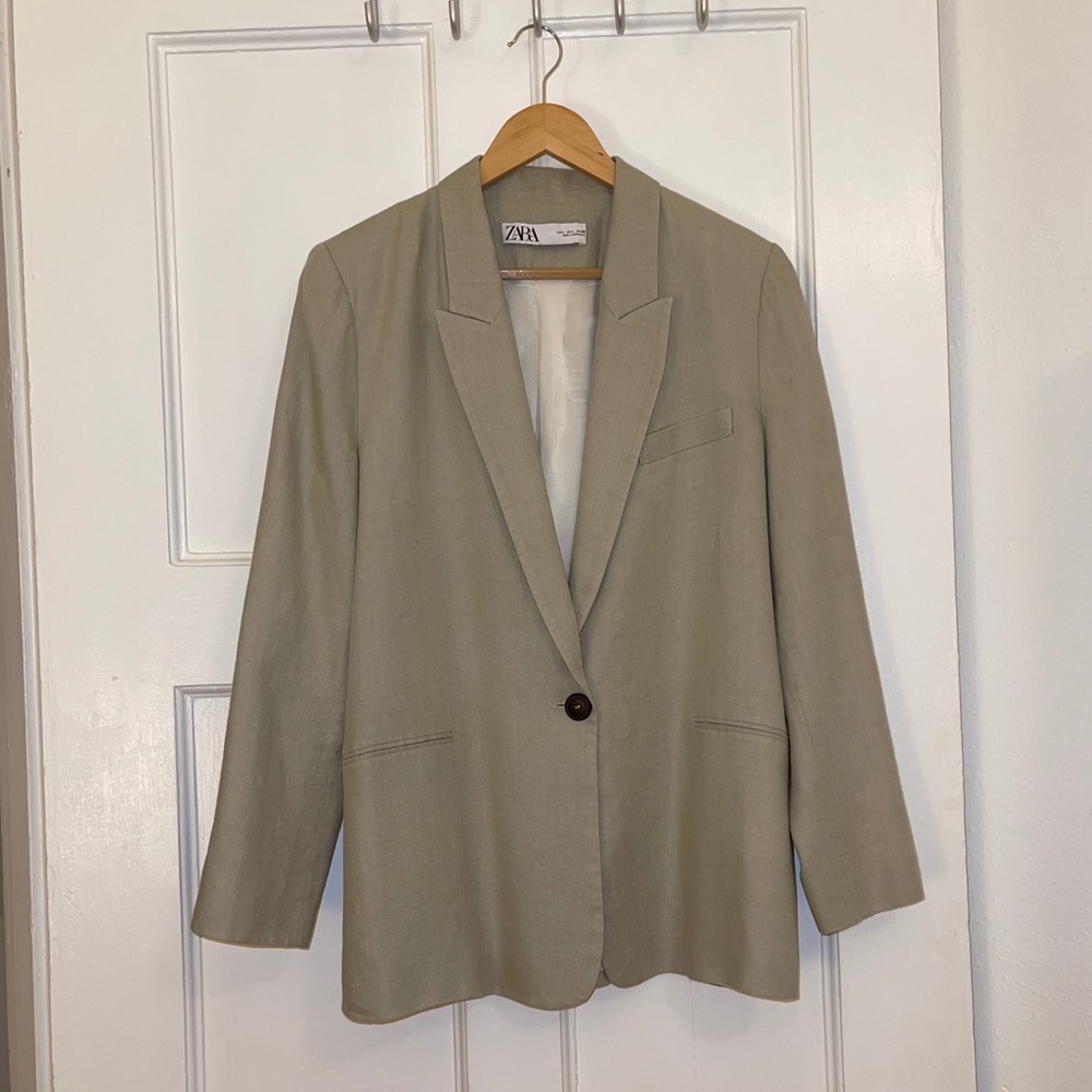 Zara Linen Blazer Size: L